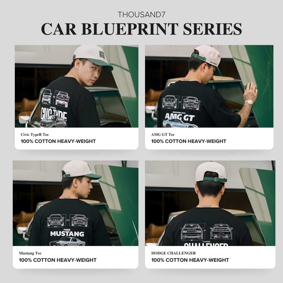 NORTH  - Car Blueprint Series Tee