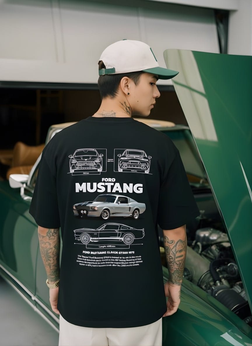 Alternative view of NORTH - Ford Mustang Tee