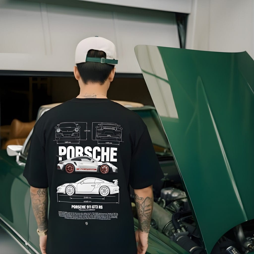 Alternative view of NORTH - Porsche 911 Tee