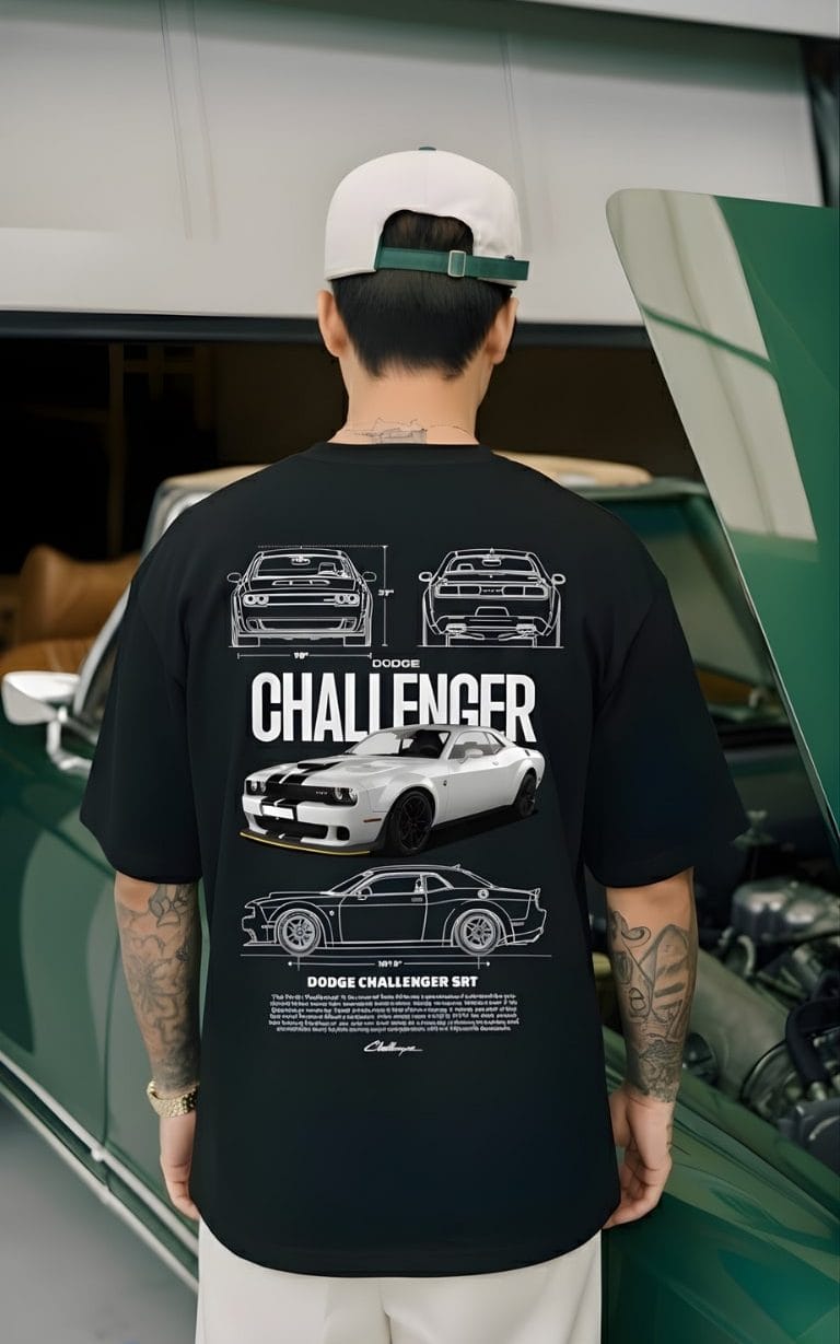 Alternative view of NORTH - Dodge Challenger Tee