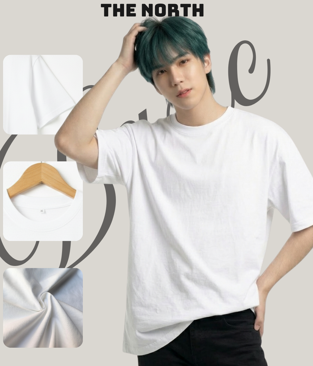Áo Phông Basic/Trơn Form Oversize 100% Cotton 250gsm - TheNorth